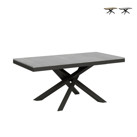 Moderna förlängningsbar matbord med korsade ben 90×180-440 Volantis Evolution Kampanj