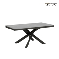 Moderna förlängningsbar matbord med korsade ben 90×180-440 Volantis Evolution Kampanj
