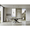 Moderna förlängningsbar matbord med korsade ben 90×180-440 Volantis Evolution Katalog