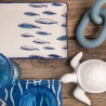 Set om 6 rektangulära serveringsfat i keramik 29x15cm Marechiaro Försäljning