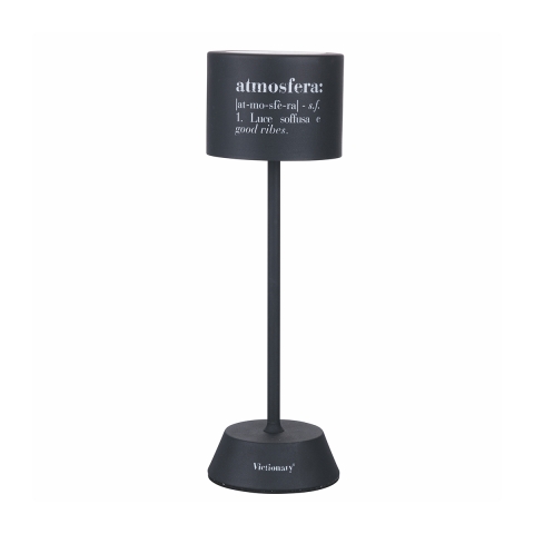 Svart LED-bordslampa touch uppladdningsbar och justerbar Victionary Kampanj