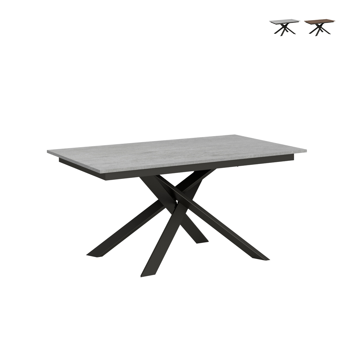 Utdragbart matbord i modern design för 10 personer 90×160-220 Ganty