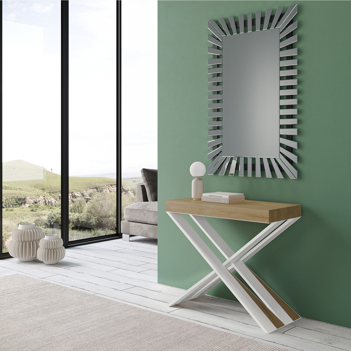 Förlängningsbar konsolbord modern kompakt design för 10 personer 90x40-300 Diago Försäljning Förlängningsbar konsolbord modern kompakt design för 10 personer 90x40-300 Diago Försäljning