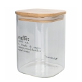 Victionary Kaffeburk i glas med bambulock 10x10x14 cm Kampanj