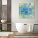 Abstrakt tavla print på canvas modern Monokrom Hav Lucas Rea