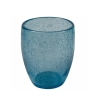 Set med 6 blå bordsglas för vatten i munblåst glas Acapulco Ocean Rabatter
