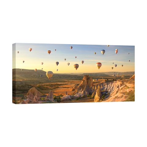 Naturlig tavla på duk Luftballonger i Kappadokien Pangea Images Kampanj