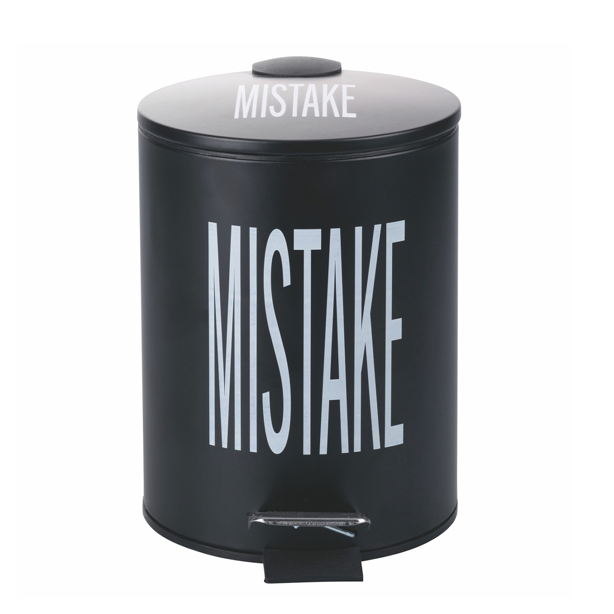 Svart pedalhink med uttagbar innerhink 3L Mistake Bigismore