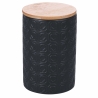 Set med 3 köksburkar i keramik med lock Shade of Shape Geometrie Modell
