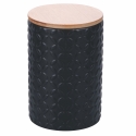 Set med 3 köksburkar i keramik med lock Shade of Shape Geometrie Egenskaper