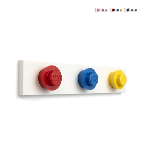 Väggkrokar 3 runda färgglada krokar LEGO Wall Hanger Rack Kampanj