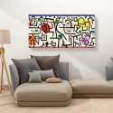 Abstrakt tavla på canvasduk Rich Harbour Paul Klee Rea