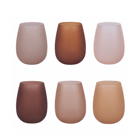 Set med 6 glas i iseffektglas 600ml Happy Hour Chocolate Kampanj