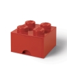 LEGO Brick Drawer med 4 knappar – förvaringslåda i klossdesign 