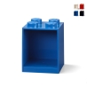 Väggmonterad förvaringshylla LEGO Brick Shelf 4 knappar Kampanj