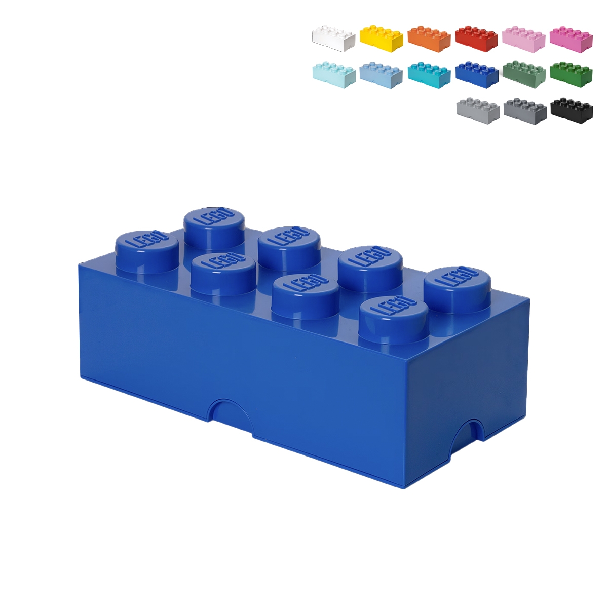 Stapelbar förvaringslåda med lock LEGO Storage Brick 8 knoppar Kampanj Stapelbar förvaringslåda med lock LEGO Storage Brick 8 knoppar Kampanj