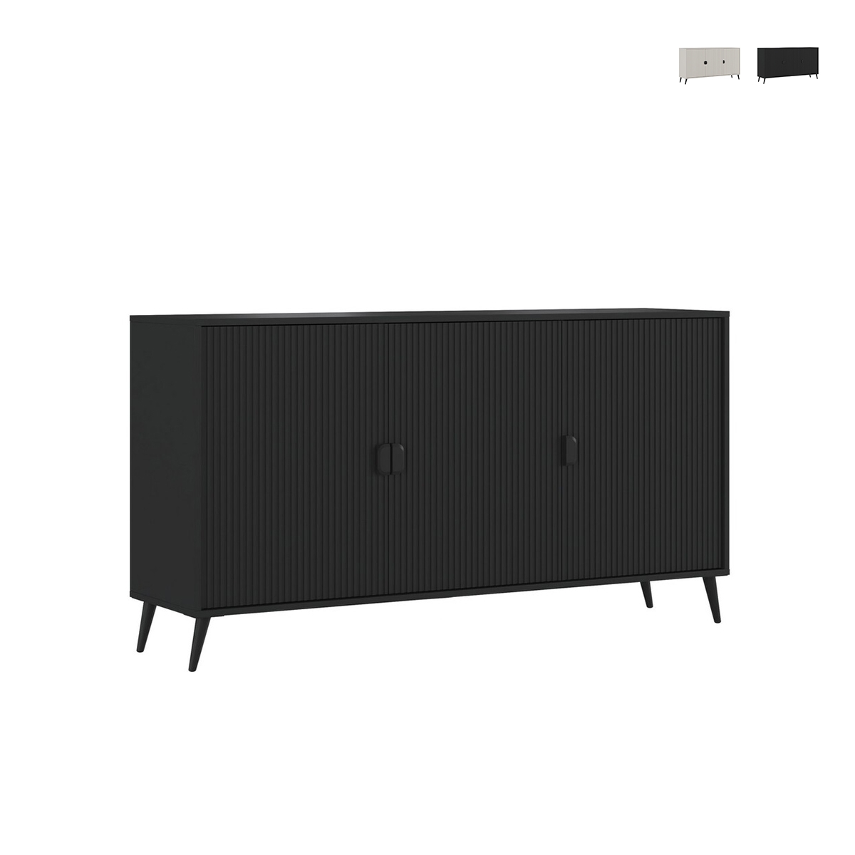 Modern skänk med 3 dörrar 153x88x49cm Danielle