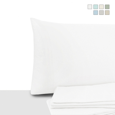 2 st örngott 50x80 cm i percale bomull med ficka Miami Kampanj
