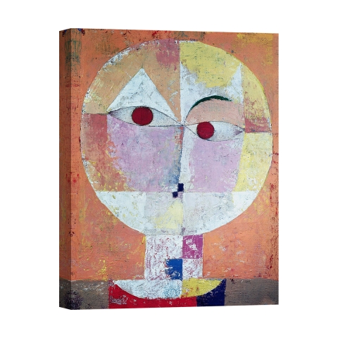 Modern impressionistisk tavla tryck på duk Senecio (detalj) Paul Klee Kampanj