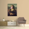 Popkonst tavla på duk Leisure Time, Monna Lisa av Matt Spencer Rea