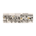 Abstrakt modern tavla på canvas Manhattan & Brooklyn Bridge Luigi Florio Erbjudande