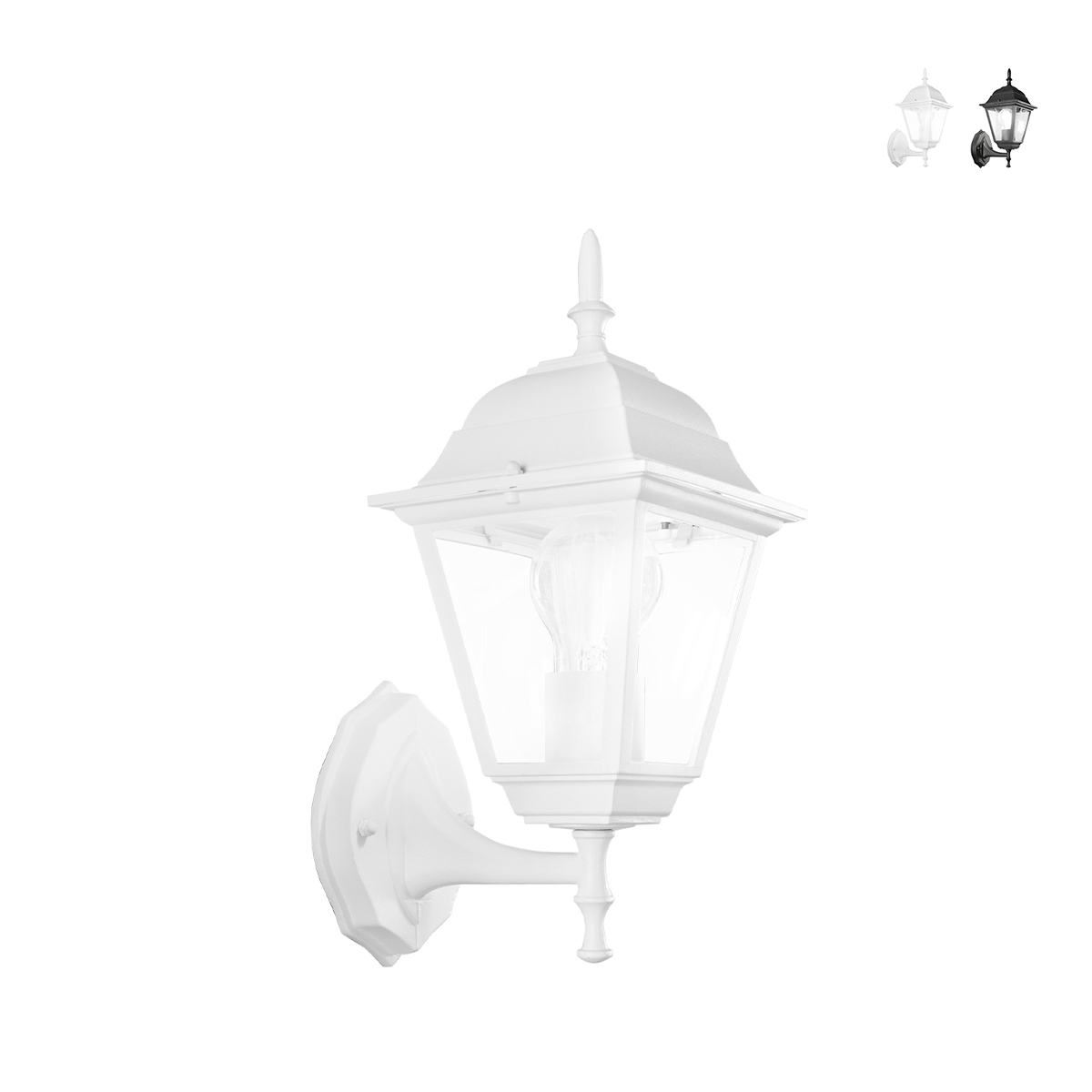 Utomhusvägglampa lykta klassisk stil aluminium glas Roma Uplight Kampanj Utomhusvägglampa lykta klassisk stil aluminium glas Roma Uplight Kampanj