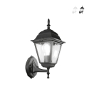 Utomhusvägglampa lykta klassisk stil aluminium glas Roma Uplight Erbjudande