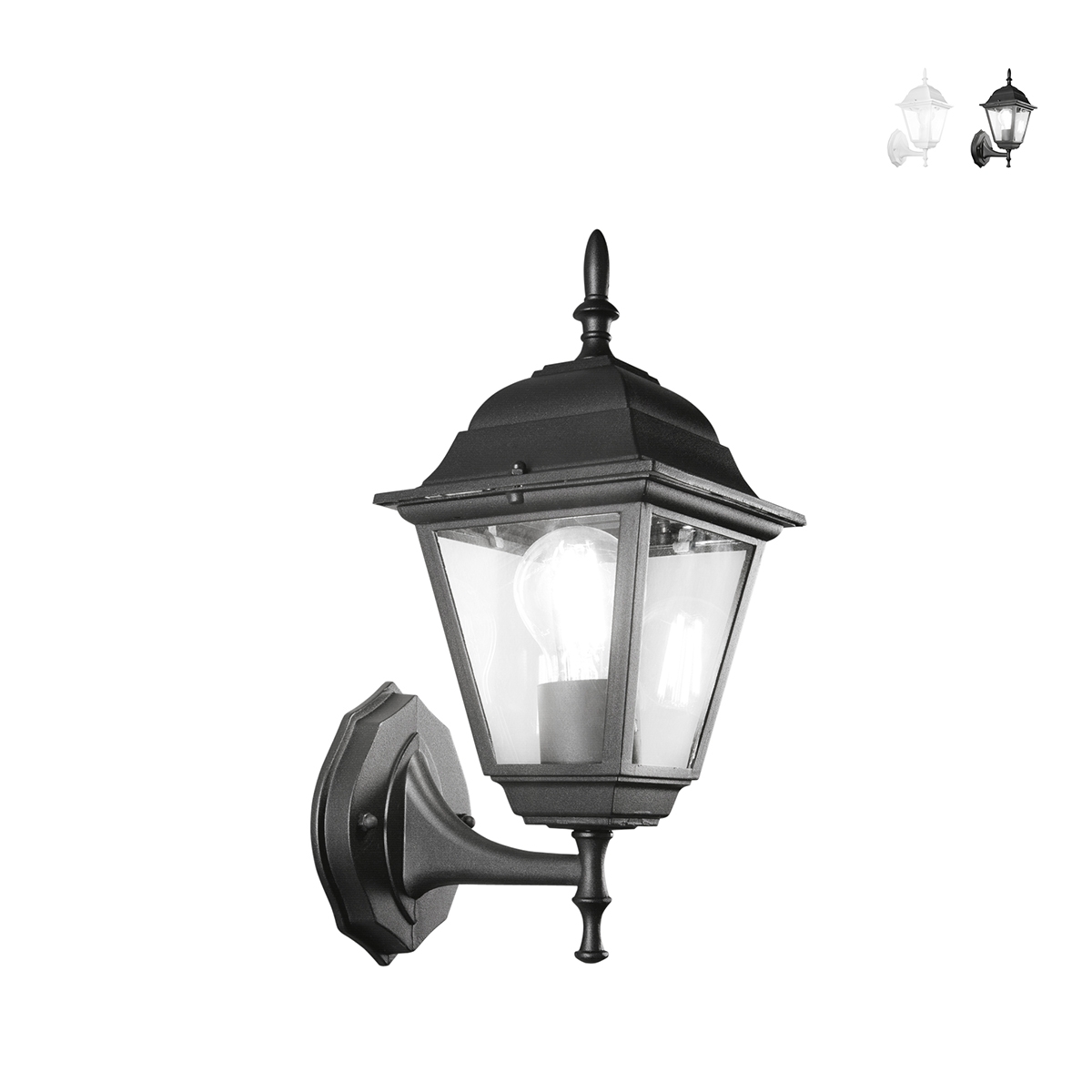 Utomhusvägglampa lykta klassisk stil aluminium glas Roma Uplight Erbjudande Utomhusvägglampa lykta klassisk stil aluminium glas Roma Uplight Erbjudande