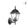 Utomhusvägglampa lykta klassisk stil aluminium glas Roma Uplight Erbjudande