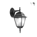 Utomhusvägglykta trädgård i aluminium och glas Roma Downlight Kampanj