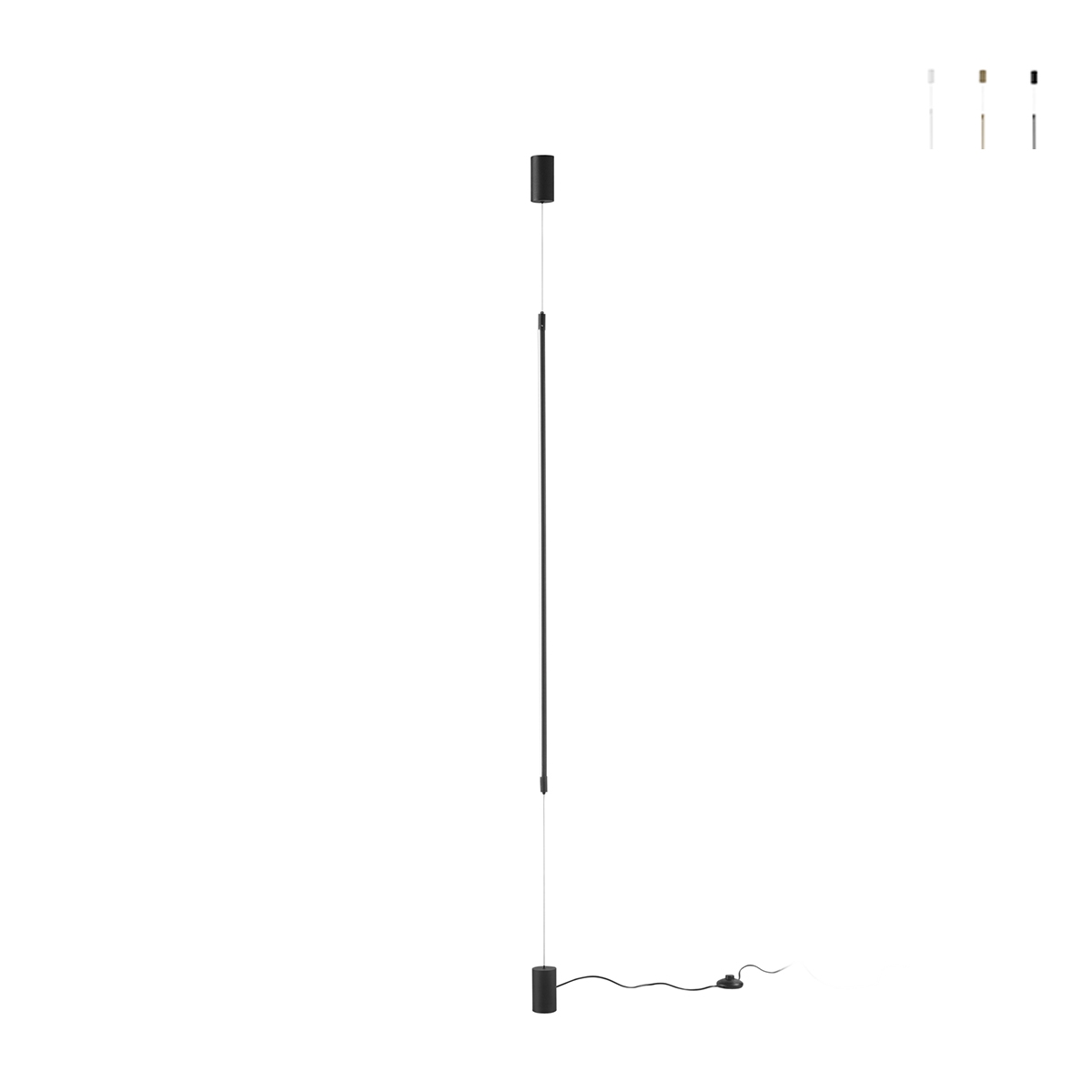 Stående golvlampa med justerbar LED-pendellampa Gravity