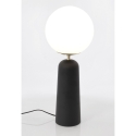 Modern design bordslampa med rund lampskärm i frostat glas Delphine Egenskaper