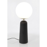 Modern design bordslampa med rund lampskärm i frostat glas Delphine Egenskaper