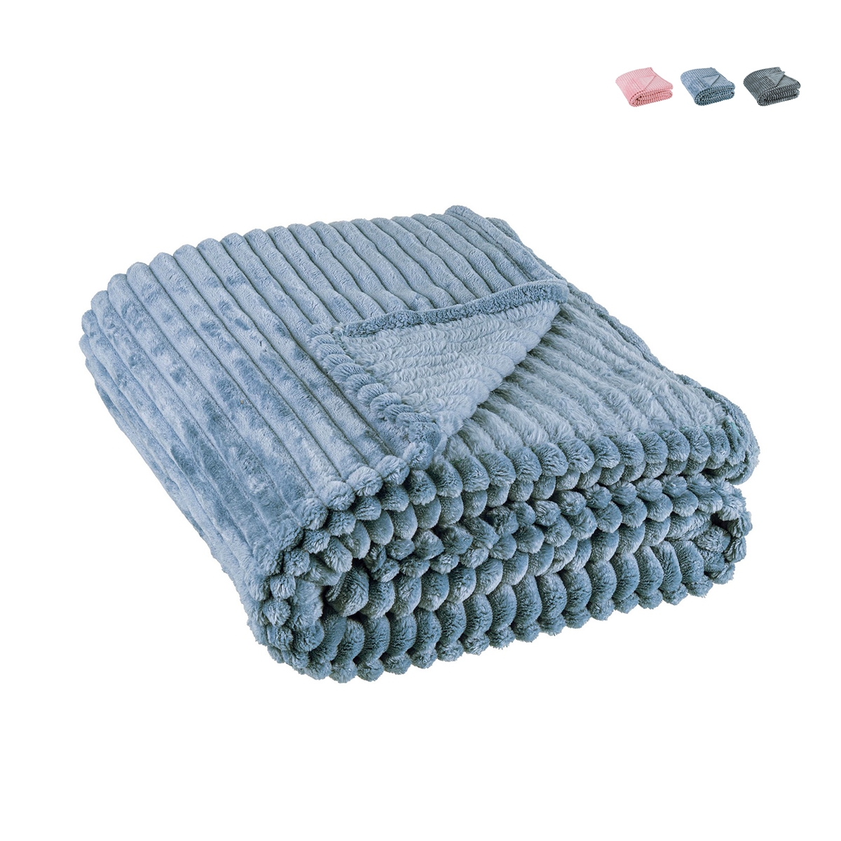 Pläd fleecefilt polyester vardagsrum sovrum 150x200 Rachele Kampanj