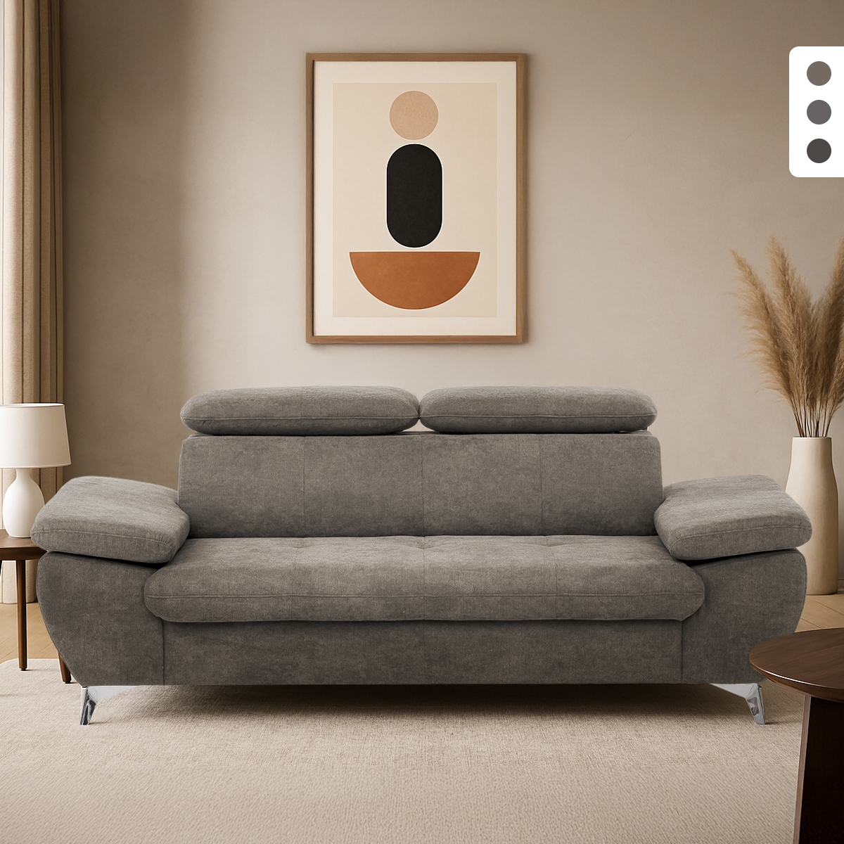 2-sits soffa med justerbart ryggstöd och armstöd i tyg Sumi Erbjudande 2-sits soffa med justerbart ryggstöd och armstöd i tyg Sumi Erbjudande