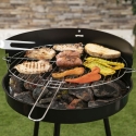 Kolgrill med justerbart runt galler Ø 38 cm Grato Försäljning