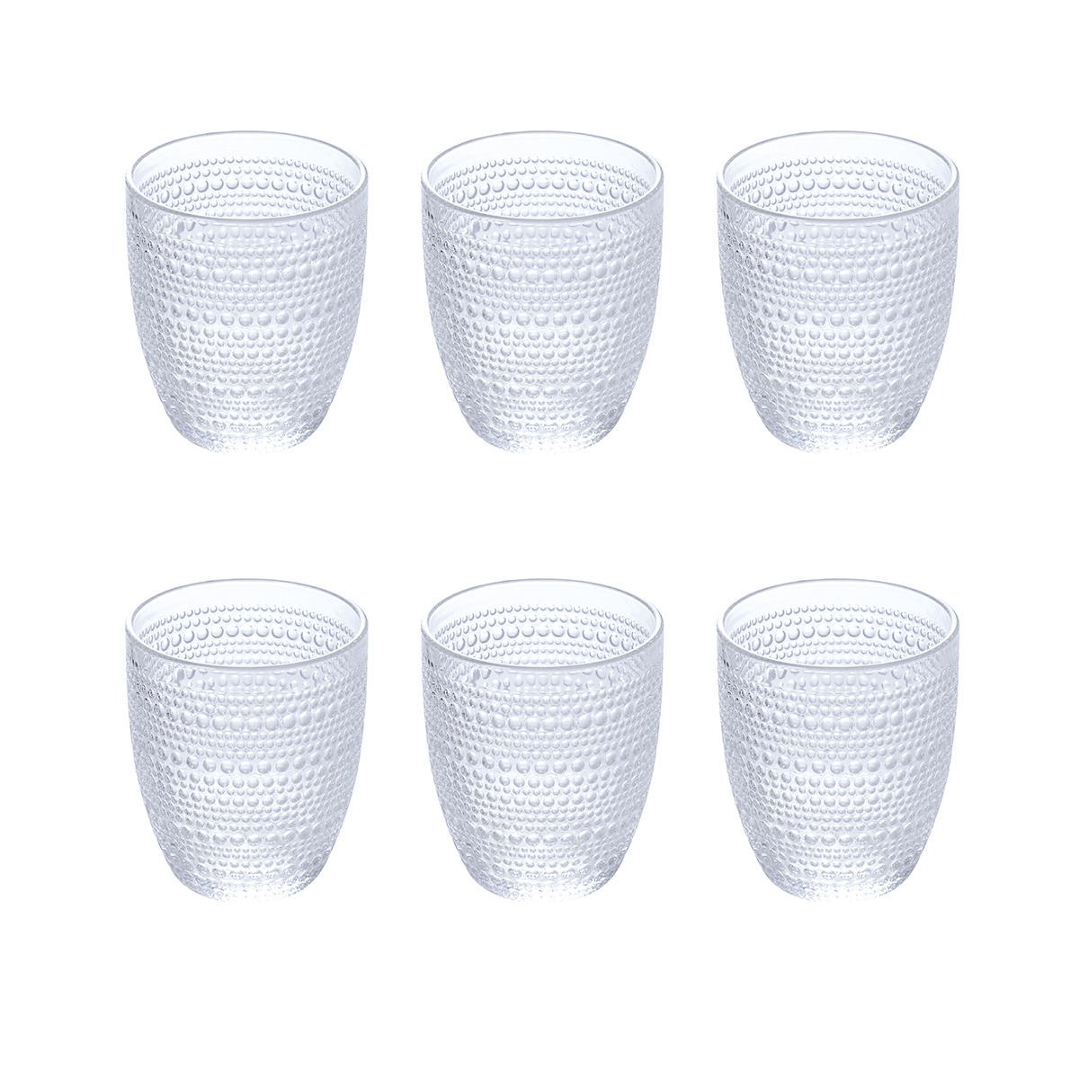 Set med 6 dekorerade vattenglas 325ml Roma Kampanj
