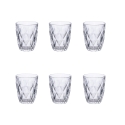Set med 6 vattenglas 340 ml i klart glas Celine Kampanj