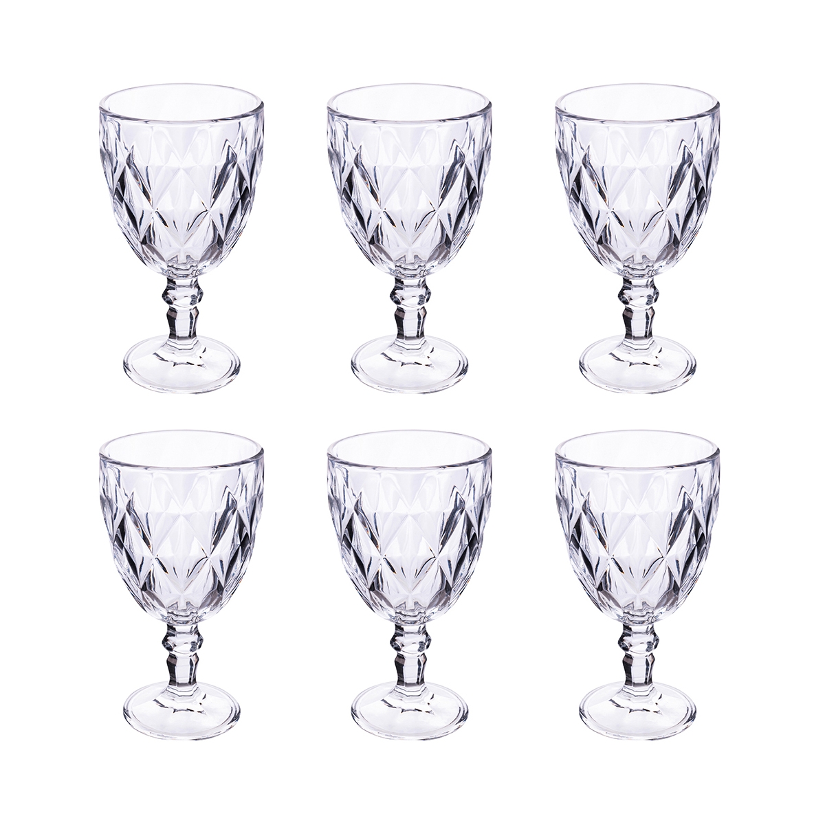 Set med 6 Elizabeth-glas 340 ml i transparent glas Kampanj Set med 6 Elizabeth-glas 340 ml i transparent glas Kampanj