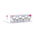 Set med 6 glasskålar 400 ml i transparent glas Elizabeth Rea