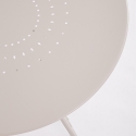 Runt utomhusbord 70 cm med 3 ben i shabby chic-stil Etienne Försäljning
