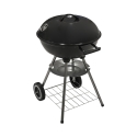 Kolgrill BBQ rund i stål med lock och hjul Torka Katalog