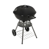 Kolgrill BBQ rund i stål med lock och hjul Torka Katalog
