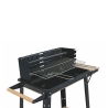 Kolgrill med hjul och justerbar grill 48x28 cm Noxor Rea