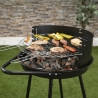 Pipra rund kolgrill med justerbart grillgaller Ø 48 cm och hjul Erbjudande