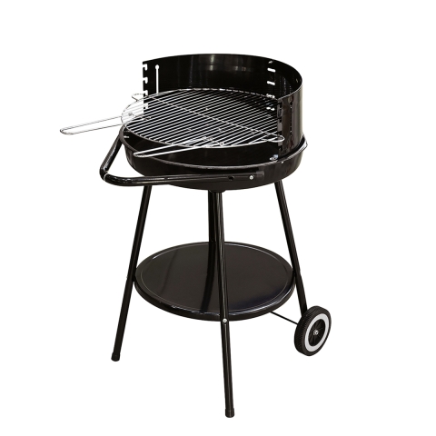 Pipra rund kolgrill med justerbart grillgaller Ø 48 cm och hjul Kampanj