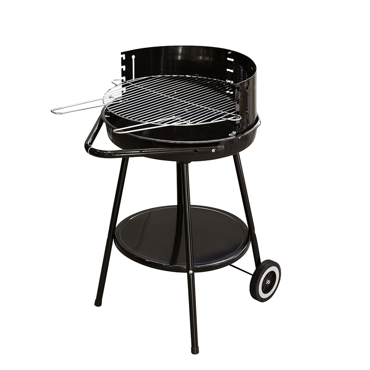 Pipra rund kolgrill med justerbart grillgaller Ø 48 cm och hjul Kampanj Pipra rund kolgrill med justerbart grillgaller Ø 48 cm och hjul Kampanj