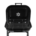 Kolgrill med hjul och lock 49x83x47 cm Toska Rabatter