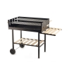 Kolgrill med justerbar grillhöjd och hjul Braska Kampanj