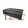 Kolgrill med justerbar grillhöjd och hjul Braska Katalog